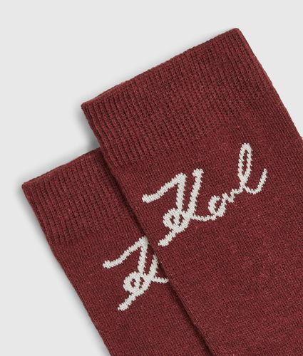 Chaussettes Imprimées Signature - Lot De 3, , , Taille: 35-38 - Karl Lagerfeld - Modalova