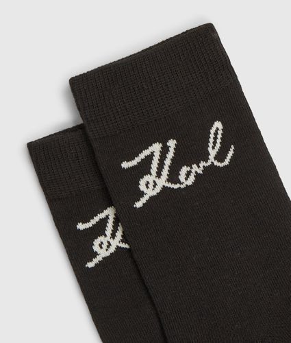 Chaussettes Imprimées Signature - Lot De 3, , , Taille: 35-38 - Karl Lagerfeld - Modalova
