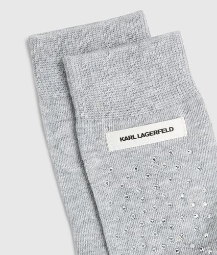Chaussettes Avec Logo En Strass, , , Taille: 35-38 - Karl Lagerfeld - Modalova