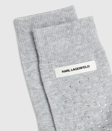 Chaussettes Avec Logo En Strass, , , Taille: 35-38 - Karl Lagerfeld - Modalova