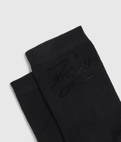 Chaussettes En Maille Et Strass Autograph - Lot De 2, , , Taille: 39-42 - Karl Lagerfeld - Modalova