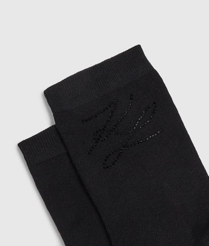 Chaussettes En Maille Et Strass Autograph - Lot De 2, , , Taille: 35-38 - Karl Lagerfeld - Modalova