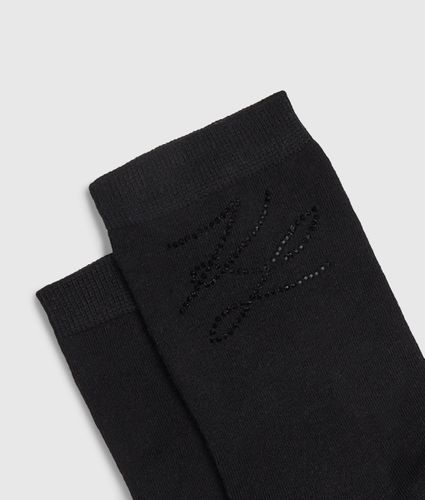 Chaussettes En Maille Et Strass Autograph - Lot De 2, , , Taille: 35-38 - Karl Lagerfeld - Modalova