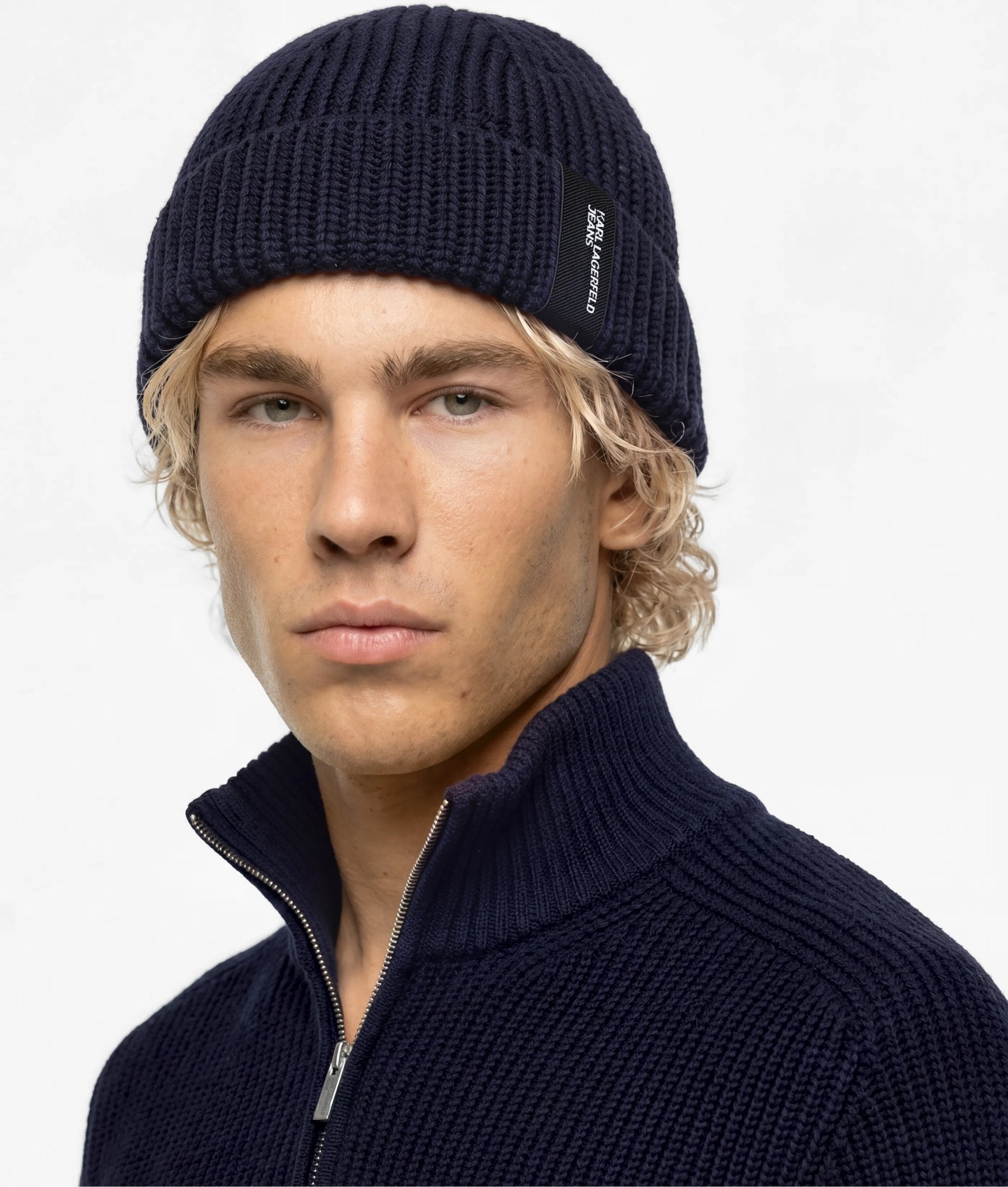 Bonnet Docker En Maille Côtelée, , , Taille: One Size - KL Jeans - Modalova