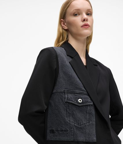 Blazer Avec Empiècement En Denim, , -, Taille: Xl - KL Jeans - Modalova