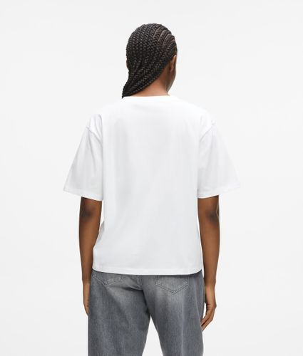 T-shirt À Col V Avec Ourlet Signature, , , Taille: Xs - Karl Lagerfeld - Modalova