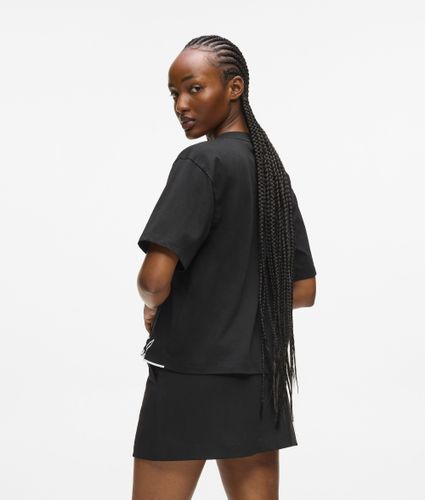 T-shirt À Col V Avec Ourlet Signature, , , Taille: Xs - Karl Lagerfeld - Modalova