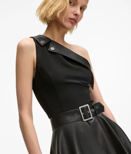 Robe De Motard À Épaule Dénudée, , , Taille: 46 - Karl Lagerfeld - Modalova
