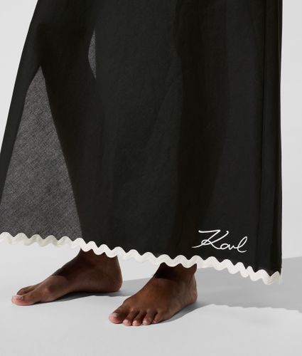 Jupe De Plage Signature À Bords Festonnés, , , Taille: Xs - Karl Lagerfeld - Modalova