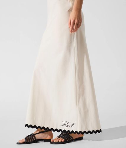 Jupe De Plage Signature À Bords Festonnés, , , Taille: Xs - Karl Lagerfeld - Modalova