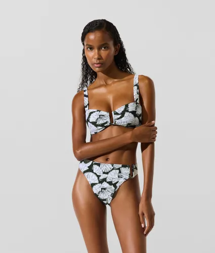Bas De Bikini De Bain Imprimé Éventails, , -, Taille: Xs - Karl Lagerfeld - Modalova