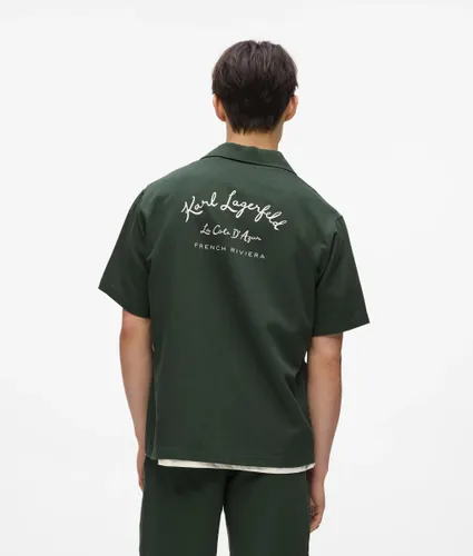 Chemise Côte D'azur À Manches Courtes, , , Taille: L - Karl Lagerfeld - Modalova