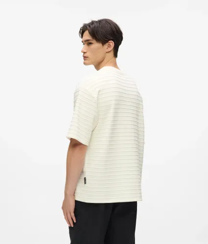 T-shirt À Rayures Texturées, , , Taille: Xs - Karl Lagerfeld - Modalova