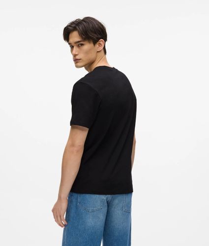 T-shirt Monogram En Lin Mélangé, , , Taille: Xs - Karl Lagerfeld - Modalova