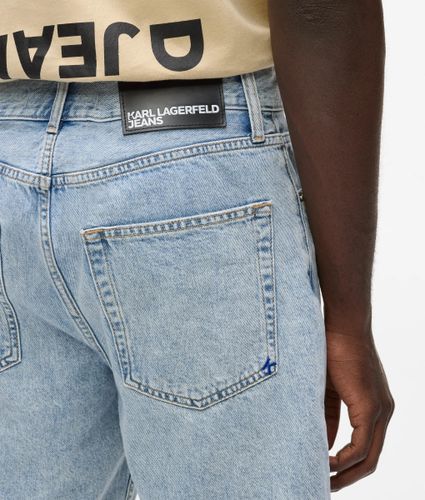 Short En Denim Décontracté D'aspect Usé, , , Taille: 28 - KL Jeans - Modalova