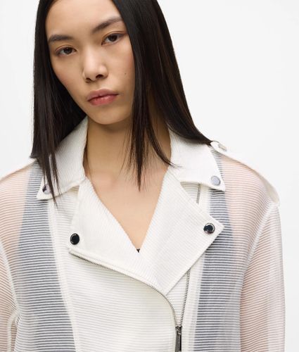 Veste De Motard En Organza, , , Taille: 38 - Karl Lagerfeld - Modalova