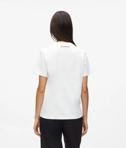 T-shirt Avec Logo Circulaire Ikon, , , Taille: Xs - Karl Lagerfeld - Modalova