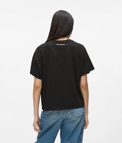 T-shirt À Détail Corde Signature, , , Taille: Xs - Karl Lagerfeld - Modalova