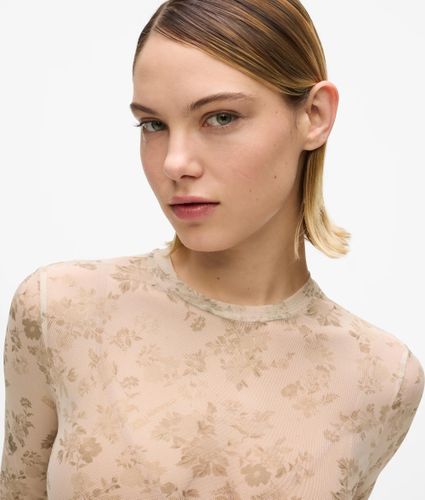 T-shirt Manches Longues En Maille À Motif Floral, , , Taille: Xs - KL Jeans - Modalova