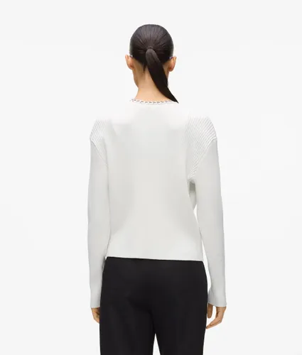 Cardigan En Maille Avec Détails Chaîne, , , Taille: Xs - Karl Lagerfeld - Modalova