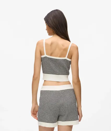 Haut Ikon En Maille À Rayures, , -, Taille: Xs - Karl Lagerfeld - Modalova