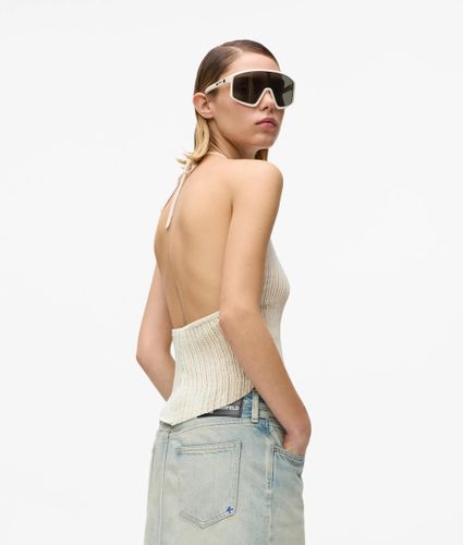 Haut Dos Nu En Maille, , Gris À Calotte Blanche, Taille: Xs - KL Jeans - Modalova