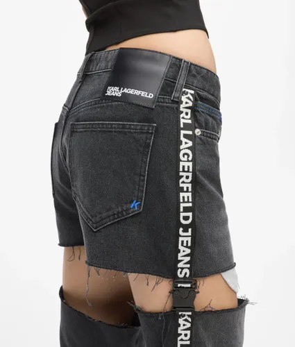 Jean Droit Taille Haute Avec Découpes, , , Taille: 2530 - KL Jeans - Modalova