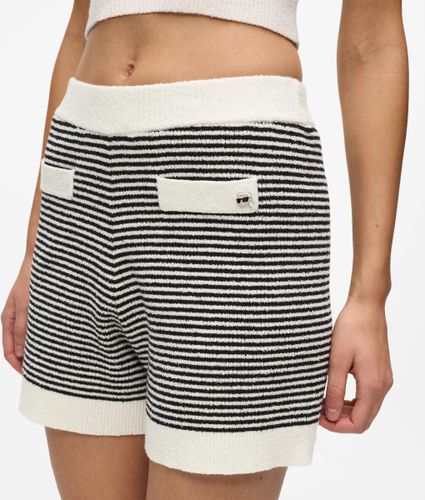 Short En Maille À Rayures Ikon, , -, Taille: Xs - Karl Lagerfeld - Modalova