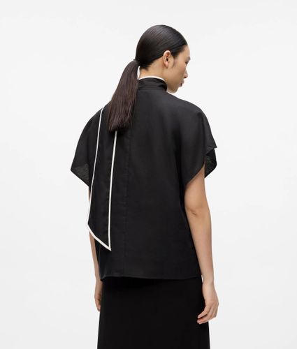 Chemisier Passepoilé En Mélange De Lin, , , Taille: 38 - Karl Lagerfeld - Modalova