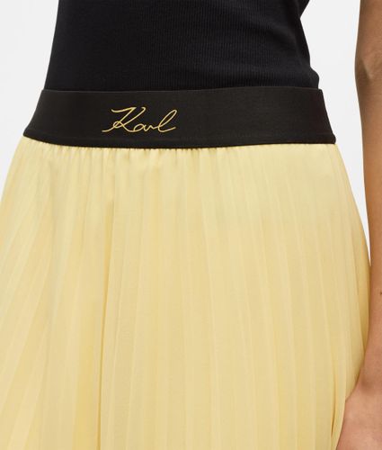 Jupe Plissée En Satin, , , Taille: 38 - Karl Lagerfeld - Modalova