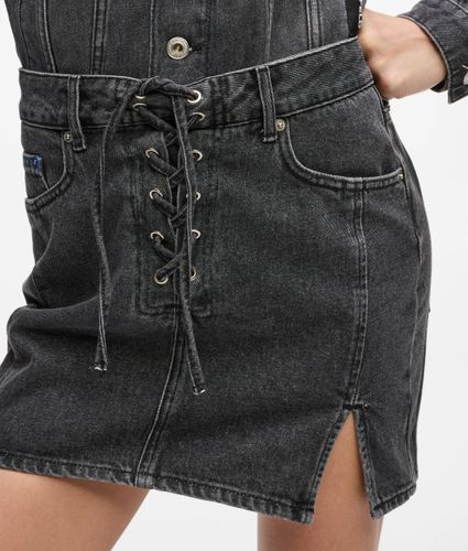 Mini-jupe En Denim À Lacets, , , Taille: Xs - KL Jeans - Modalova