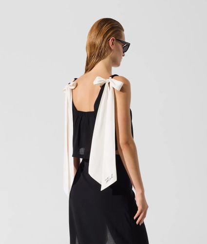 Haut De Plage Signature Avec Nœud, , , Taille: Xs - Karl Lagerfeld - Modalova