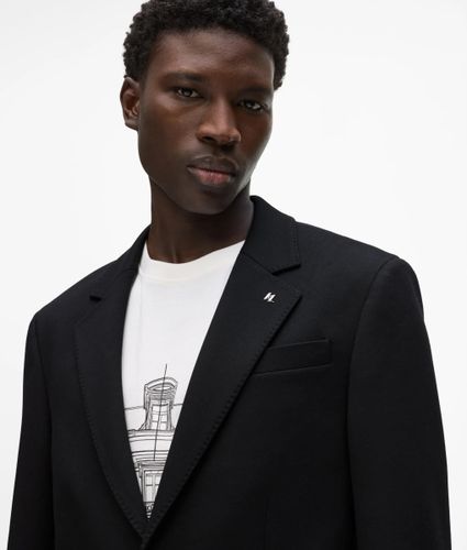 Poche Plaquée Sur Le Blazer En Punto, , , Taille: 50 - Karl Lagerfeld - Modalova
