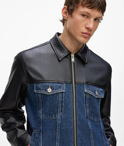 Veste En Denim Et Simili-cuir, , -, Taille: Xs - KL Jeans - Modalova