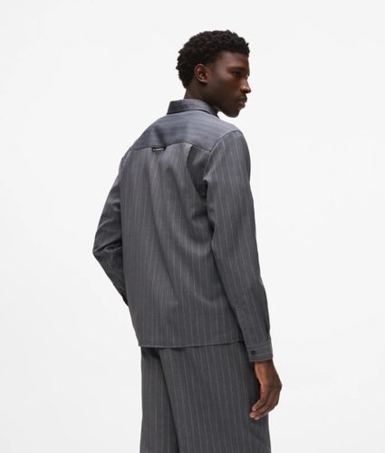 Chemise En Mélange De Laine À Rayures Fines, , , Taille: Xs - Karl Lagerfeld - Modalova