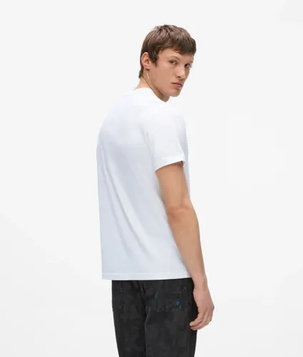 T-shirt À Logo Rayé Et Coupe Ajustée, , , Taille: Xs - KL Jeans - Modalova