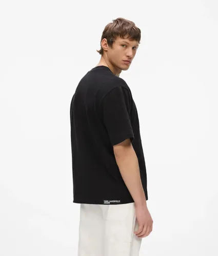 T-shirt Boxy Monogram Vieilli, , , Taille: Xs - KL Jeans - Modalova