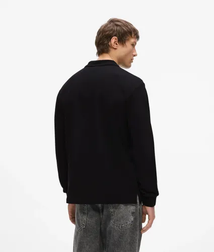 Polo À Manches Longues Avec Logo, , , Taille: Xs - KL Jeans - Modalova