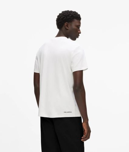 T-shirt En Mélange Modal Monogram, , , Taille: Xs - Karl Lagerfeld - Modalova