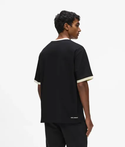 T-shirt Avec Logo Cercle Ikon, , , Taille: Xs - Karl Lagerfeld - Modalova