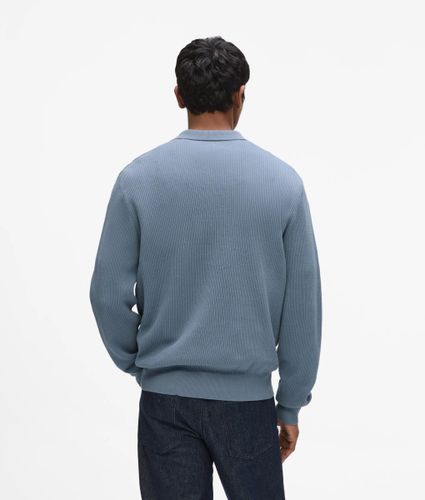 Polo Côtelé À Manches Longues, , , Taille: Xs - Karl Lagerfeld - Modalova