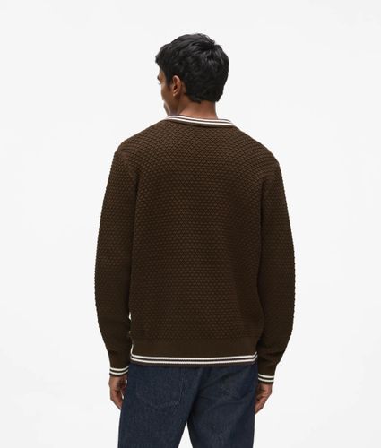Polo Ikon Côtelé À Manches Longues, , , Taille: Xs - Karl Lagerfeld - Modalova