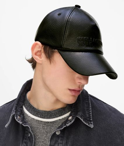 Casquette En Simili-cuir Craquelé, , , Taille: One Size - KL Jeans - Modalova