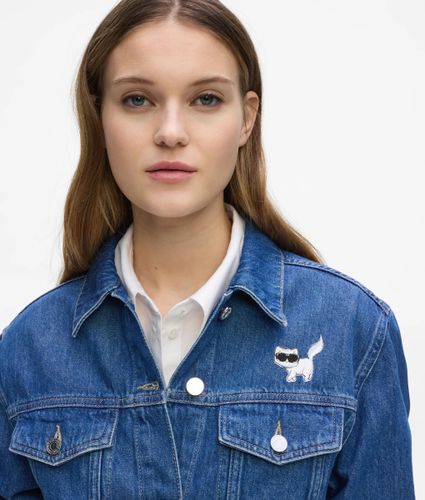 Veste En Denim Ikon Choupette, , , Taille: Xs - Karl Lagerfeld - Modalova