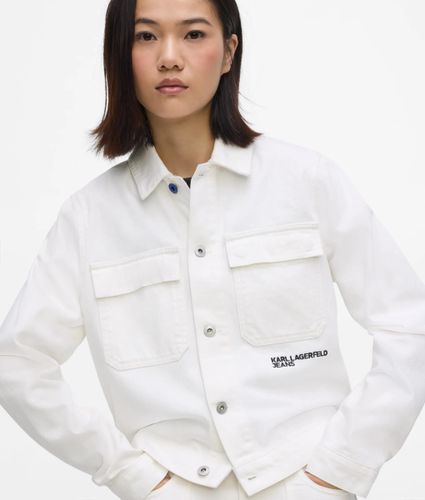 Veste En Denim Blanche Classique, , , Taille: Xs - KL Jeans - Modalova