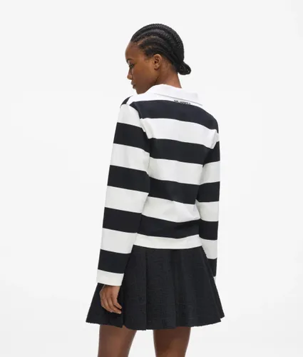Polo De Rugby À Rayures Ikon, , -, Taille: Xs - Karl Lagerfeld - Modalova