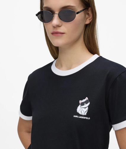 T-shirt Ikon Choupette À La Coupe Ajustée, , , Taille: Xs - Karl Lagerfeld - Modalova