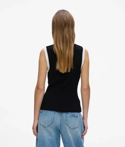 Débardeur En Maille Et , , /, Taille: Xs - Karl Lagerfeld - Modalova