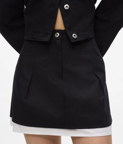 Mini Jupe En Toile Et Blanche, , /, Taille: Xs - KL Jeans - Modalova