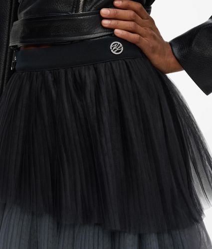 Jupe Asymétrique En Tulle À Effet Ombré, , /, Taille: 42 - Karl Lagerfeld - Modalova